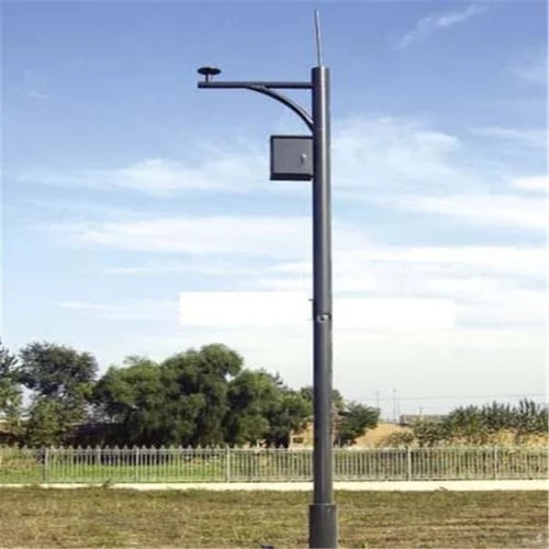 Polished Mild Steel round cctv camera pole, for Road, Street