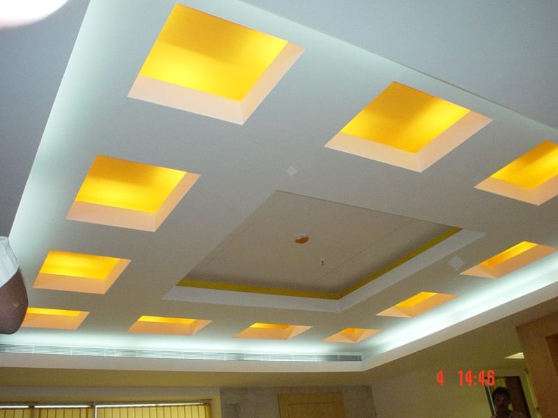 Gypsum Board False Ceiling Designing, For Clubs, Hotel, Lamp Shades, Office, Restaurant, Feature : Heat Resistant