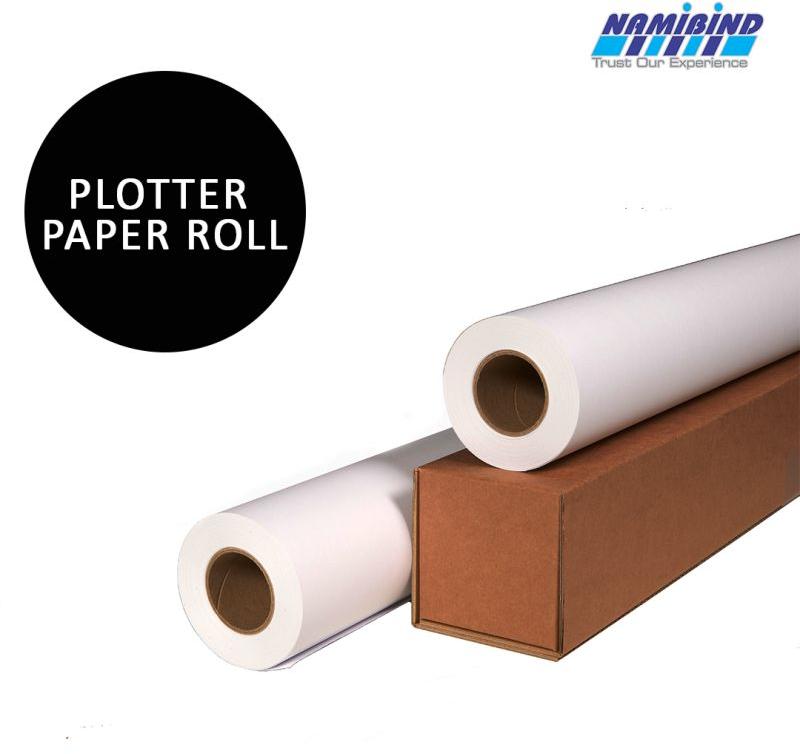 Plotter Paper Roll, Size 24inch, Feature Premium Quality, Moisture