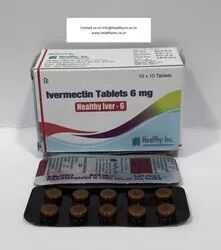 Healthy Iver-6 Ivermectin Tablets, Packaging Size : 10*10 Box (100 Tablets)