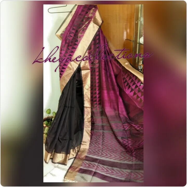 Purple Mutka Silk Sarees, Size : 6.25 Mtr With Blouse
