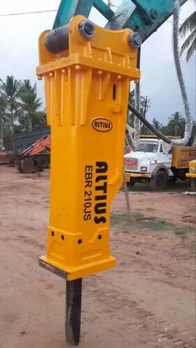 Yellow Altius Mild Steel Excavator Silent Breaker, For Construction