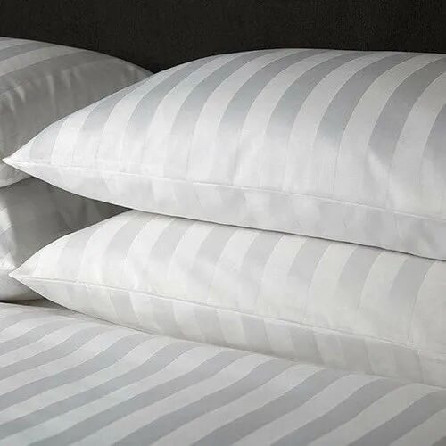 Cotton Satin Bed Sheets, Color : White