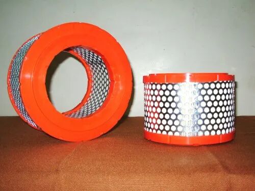 Round Chicago Pneumatic Air Compressor Filter, Color : Orange, Red