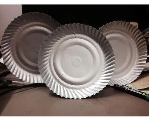 Disposable paper plate, Size : 6 Inch