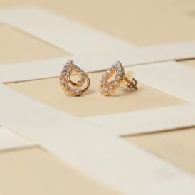 14kt Diamond Earrings