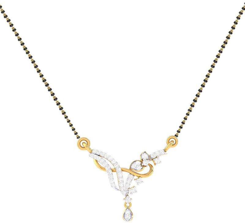 DM-14 diamond mangalsutra pendants