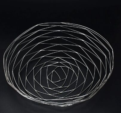 Steel Fruit Basket Bowl