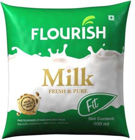 Flourish Fresh Milk Fit, Packaging Size : 500 ml