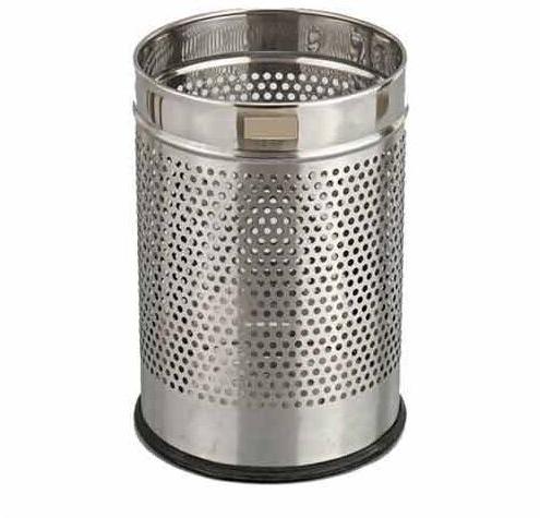 Stainless Steel Perforated Dustbin, Capacity : 6-10 Liters