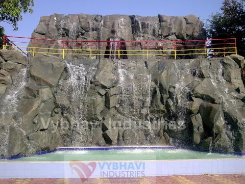 Frp Rocks Waterfall, for Amusement park, WaterPark, Specialities : High strength, Alluring designs