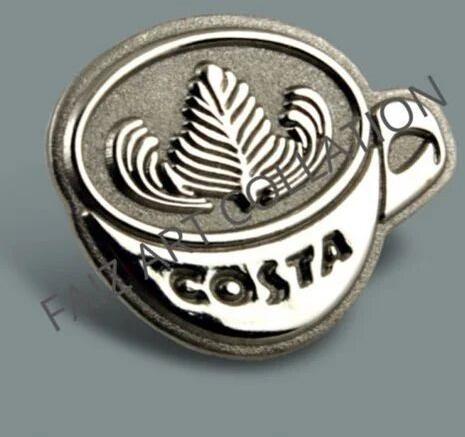 Stainless Steel Badge, Pattern : Printed