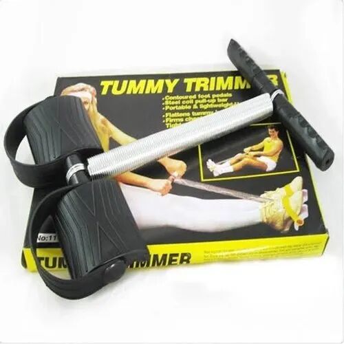 Stainless Steel Tummy Trimmer, Color : BLACK