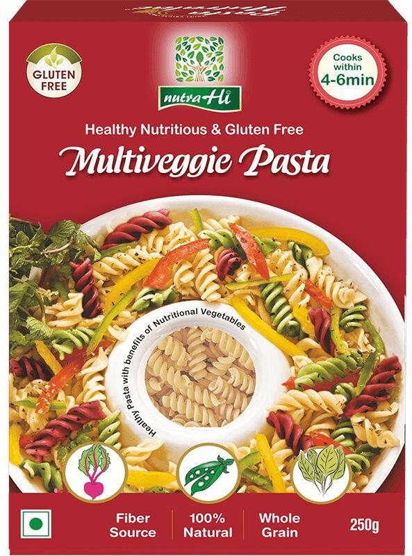Nutrahi Multiveggie Pasta, Certification : FSSAI