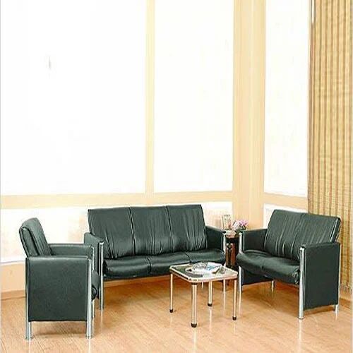 Leather Office Sofa Sets, Color : Green