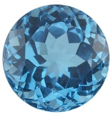 Polished Gemstone Blue Topaz Birthstone, for Jewellery