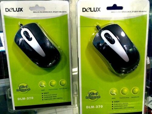 Plastic Computer Mouse, for Desktop, Laptops, Color : Black