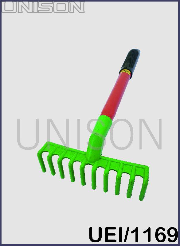 Plastic Baby Rake, for Used to Collect Grass, Leaves Hay, Color : Red Green