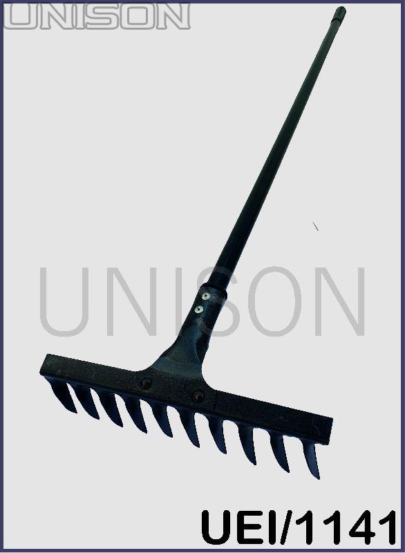 Twisted Rake With Metal Shaft (1141), for Garden Use, Leaves Hay