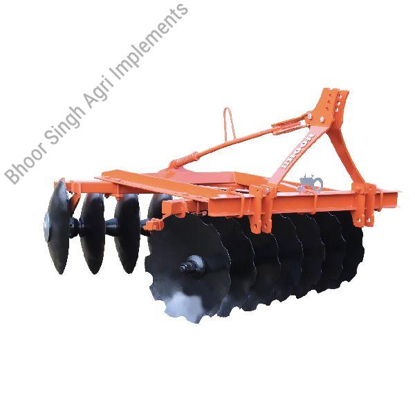 BHOOR Polished 100-200kg Carbon Steel Mounted Disc Harrow, for Agriculture, Cultivation, Color : Blue