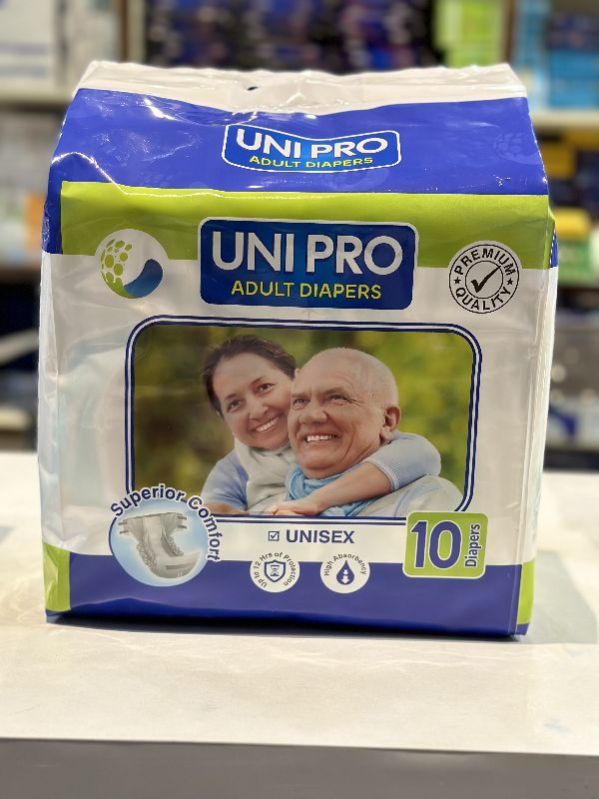 Unipro Plain Non woven disposable adult diapers, Feature : Over night