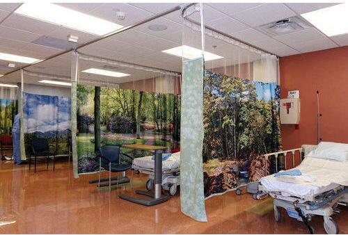 Printed Hospital Curtains, Size : 20 INCH