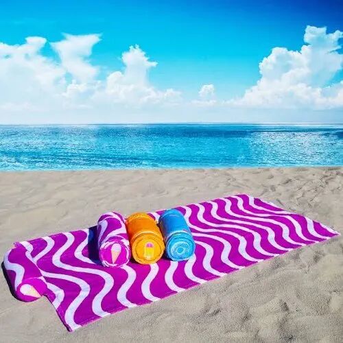 Cotton Designer Beach Towel, Gender : Unisex