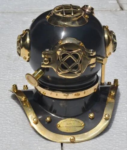 Brass vintage divers helmet, Size : 16'' inch