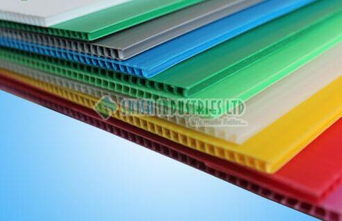 Saffguard PolyPropylene Pp Corrugated Board, Color : White, Black, Blue, Red, Yellow, Grey, Green