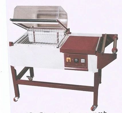 Stainless Steel Manual Shrink Wrapping Machine, Capacity : 2-4 packs /min