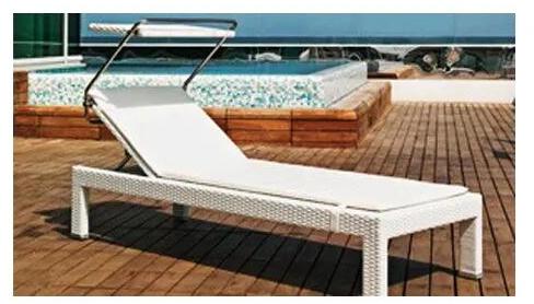 Synthetic Wicker Pool Lounge Chair, Color : Customize