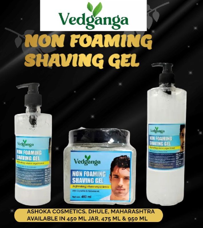 Blue Vedganga shave gel, Packaging Type : Jar, Plastic Tube, Packaging Size : 1kg, 500gm