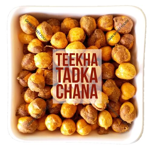 FIT FOODIE Roasted Chana Teekha Tadka, for Ready to Eat, Packaging Type : laminated hdpe woven sack