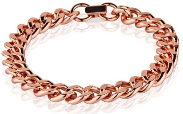 Copper bracelet for men pure copper   curb bracelet