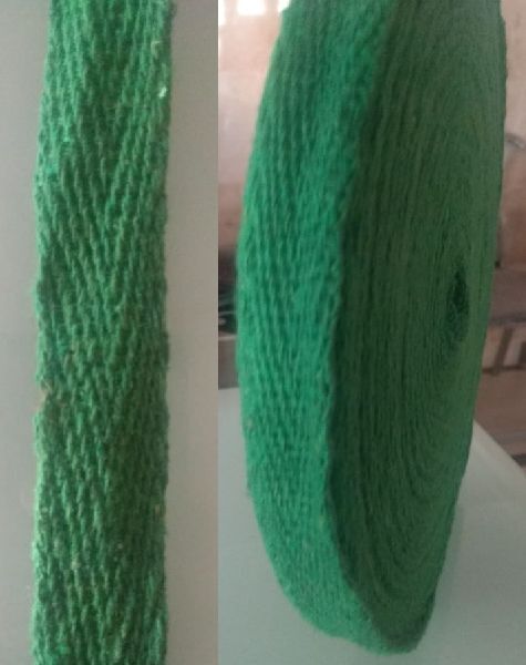Green Cotton Tape, for Bags, Length : 45-50mtr
