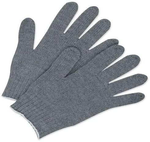 Plain Cotton Safety Gloves, Finger Type : Full Fingered