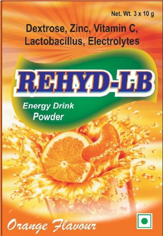 Orange Rehyd LB Energy Drink Powder, Feature : Glucose, Low-Carb