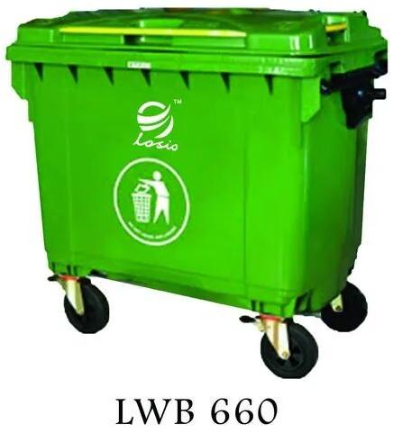Plastic Wheeled Waste Bin, Size : 1210x710x1375x200 mm