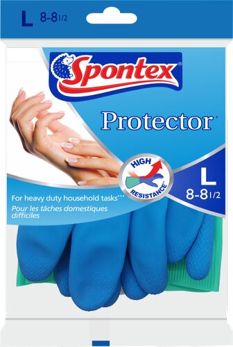 Spontex Latex Protector Gloves, for Heavy Duty