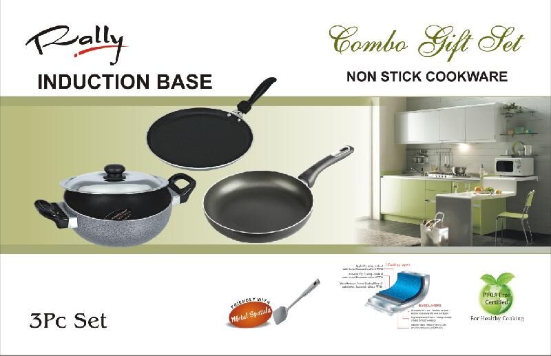 Rally Induction Base 3PC Cookware Set