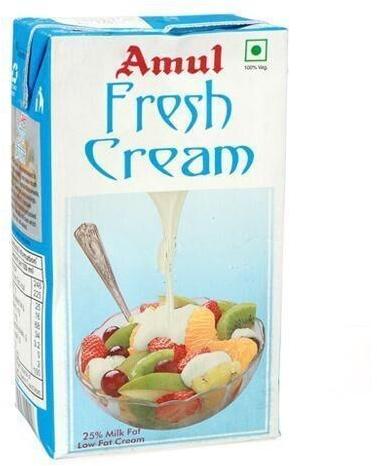 Amul Fresh Cream, Packaging Type : Tetra Pack