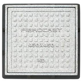 FRP Square Manhole Cover, Size : 450 x 450 mm