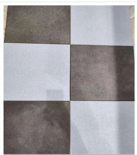 Square Design Rubber Tile, Color : Grey White