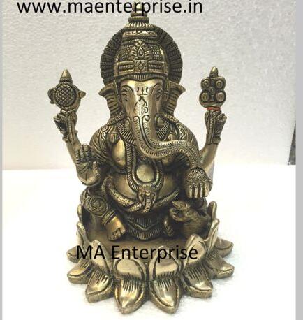 Metal God Statue of Lord Ganesha