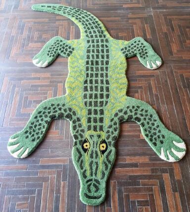 Crocodile Hand Tufted Woollen Carpet