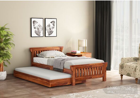 Sheesham Wood Trundle Bed