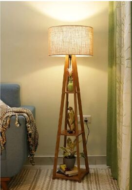 Birch Plywood Wooden Floor Lamp