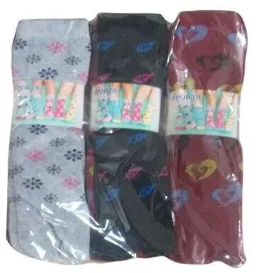 Ladies Printed Socks, Size : Free