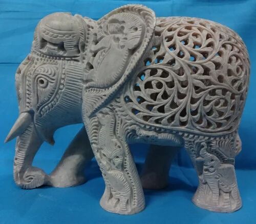 Soapstone Soap Stone Carved Elephant