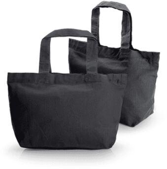 ISPL DYED BLACK COTTON BAG, for College, Office, SHOPPING, PACKING, Size : Multisizes